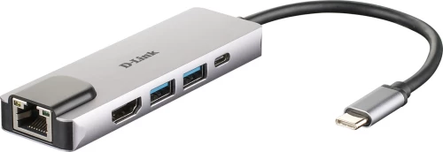 D-Link Usb Hub External Dub-M520 2 Ports, Hdmi, Ethernet & Usb Type-C