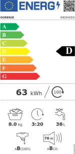 Gorenje WEI84SDS 1400 Στροφές 8kg