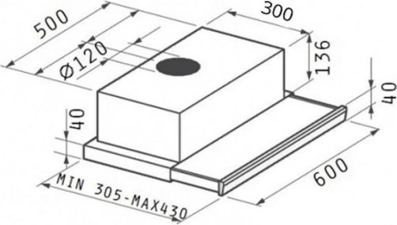 Pyramis Maidtec 7012 Mt Συρόμενοι Απορροφητήρες Inox