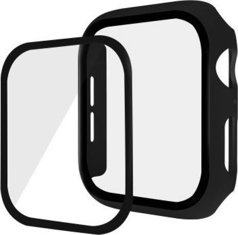 Hat Prince Θήκη Προστασίας + Full Tempered Glass Apple Watch Series 5 / 4 (40mm) - Black