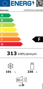 Electrolux LNT5MF32U0 Ψυγειοκαταψύκτης NoFrost Inox
