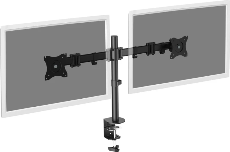 Digitus DA-90349 βάση γραφείου επίπεδης οθόνης 68,6 cm (27") Σφιγκτήρας Μαύρος (Μαύρο)