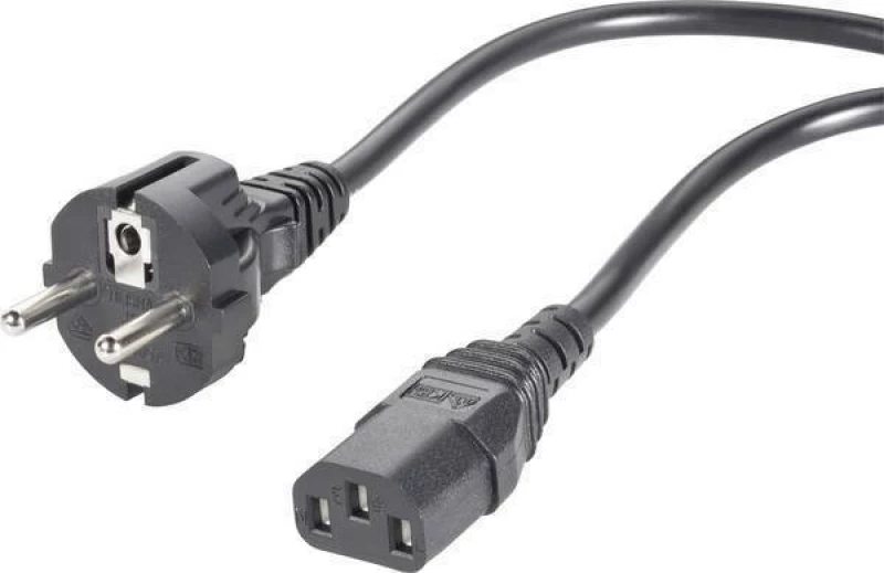 Belkin Euro - IEC C13 Cable 1.8m Μαύρο (F3A225CP1.8M-P)
