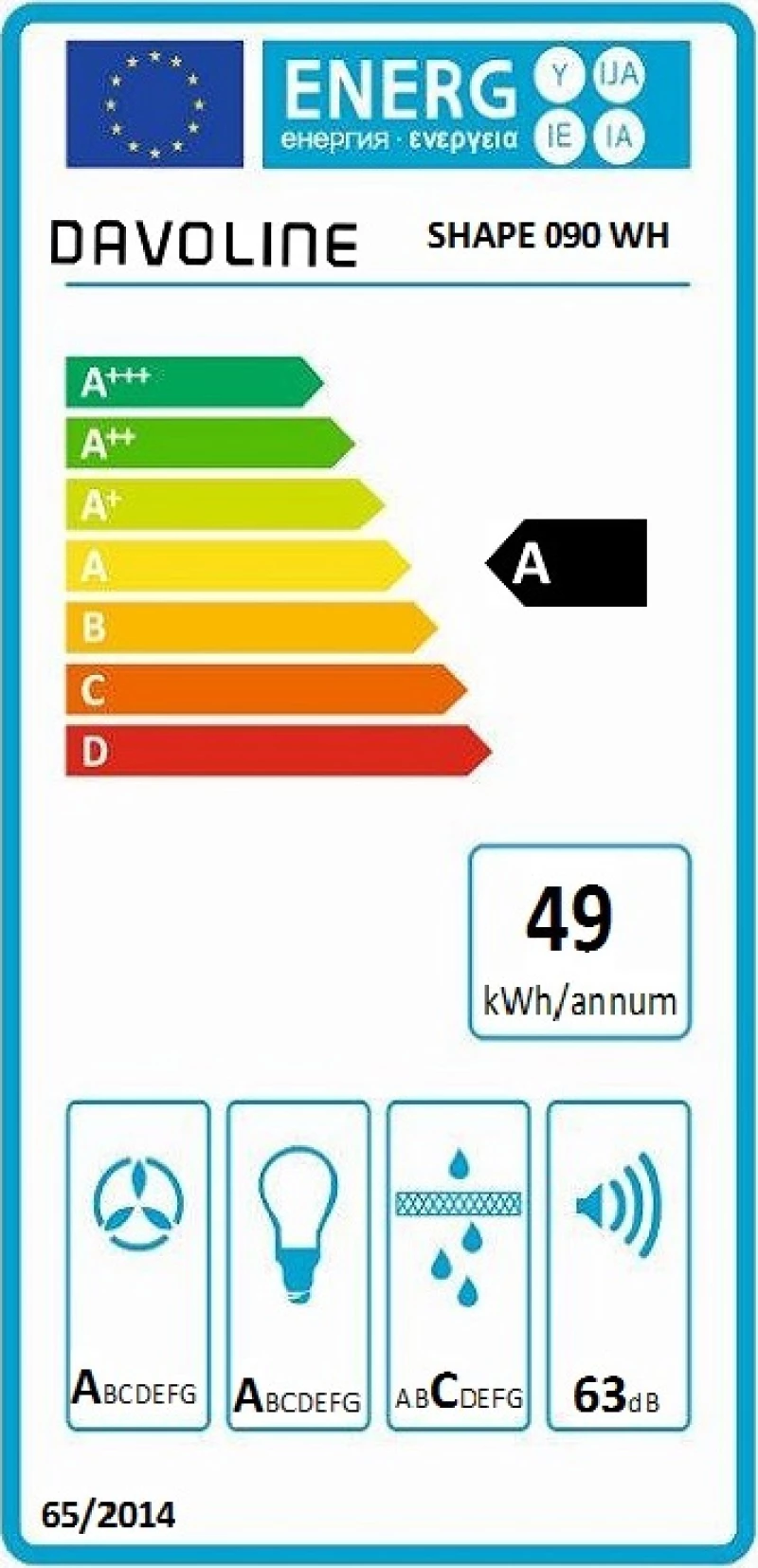 Davoline Shape 90 Λευκό