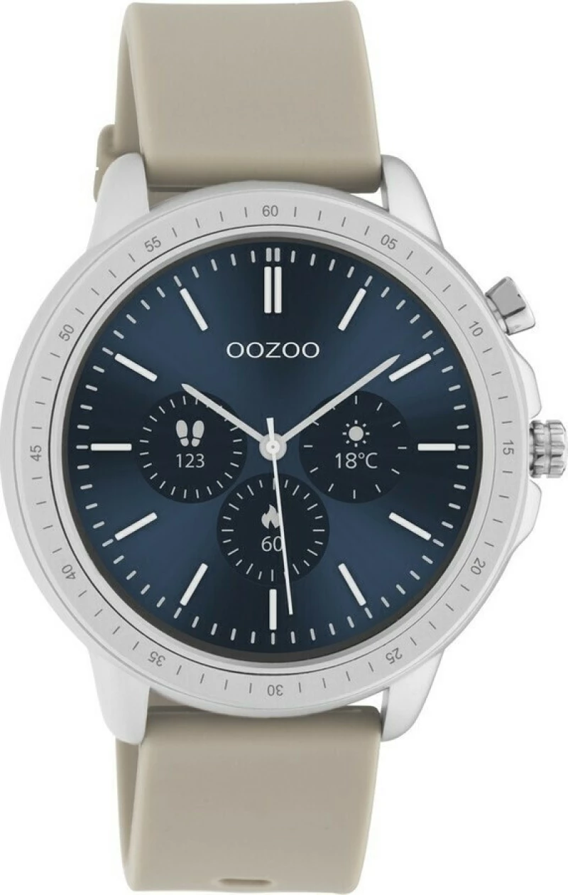 Oozoo Q00313 45mm (Ασημί/Γκρι)