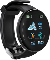 Smartwatch No Brand D18, 44Mm, Bluetooth, Ip67, Μαυρο - 73051 73051