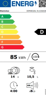 Electrolux EEM48320L Πλυντήριο Πιάτων Εντοιχιζόμενο