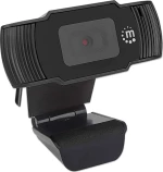 Manhattan 1080p USB Webcam usb with microphone black 462006
