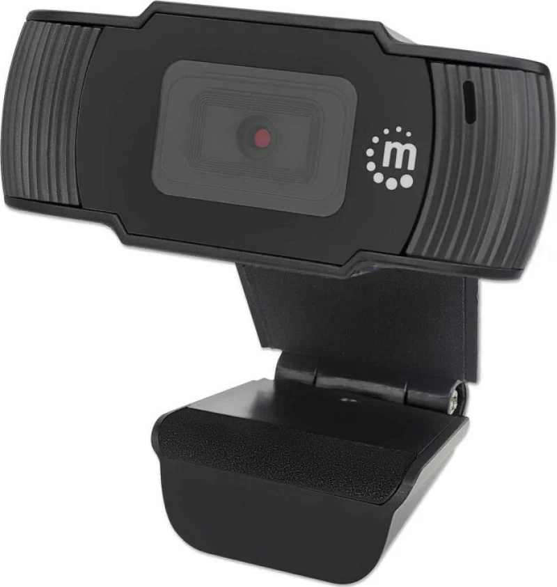 Manhattan 1080p USB Webcam usb with microphone black 462006