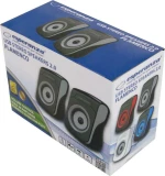 Ηχείο 2.0 Usb Μαύρο/Κόκκινο Ep140Kr