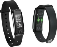 Q-Band Heart Fitness Band Q-68Hr, Με Smart Notification, Black