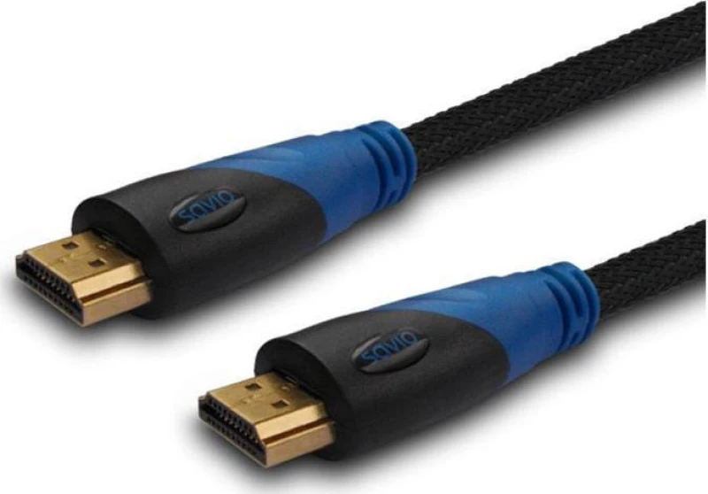 Savio HDMI 1.4 Cable HDMI male - HDMI male 1.5m Μαύρο