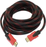 HDMI 1.4 Braided Cable HDMI male - HDMI male 5m Κόκκινο ()