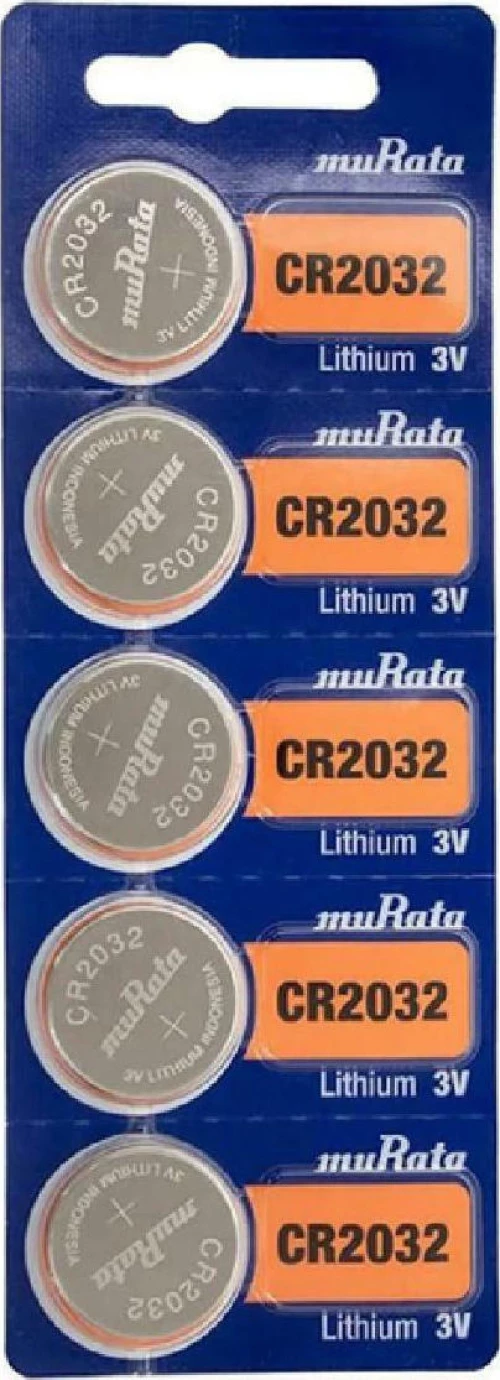 Murata Μπαταρία Λιθίου Cr2032, 3V, 5Τμχ