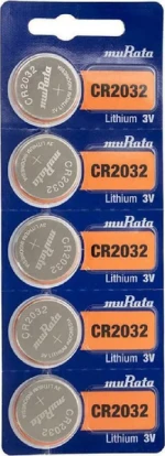 Murata Μπαταρία Λιθίου Cr2032, 3V, 5Τμχ