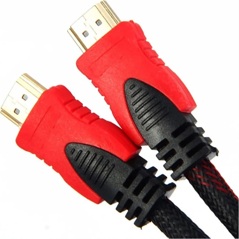 Omnitron HDMI 1.4 Braided Cable HDMI male - HDMI male 3m Κόκκινο