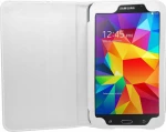 Leather Stand Flip Cover Λευκό (Galaxy Tab 4 7.0)