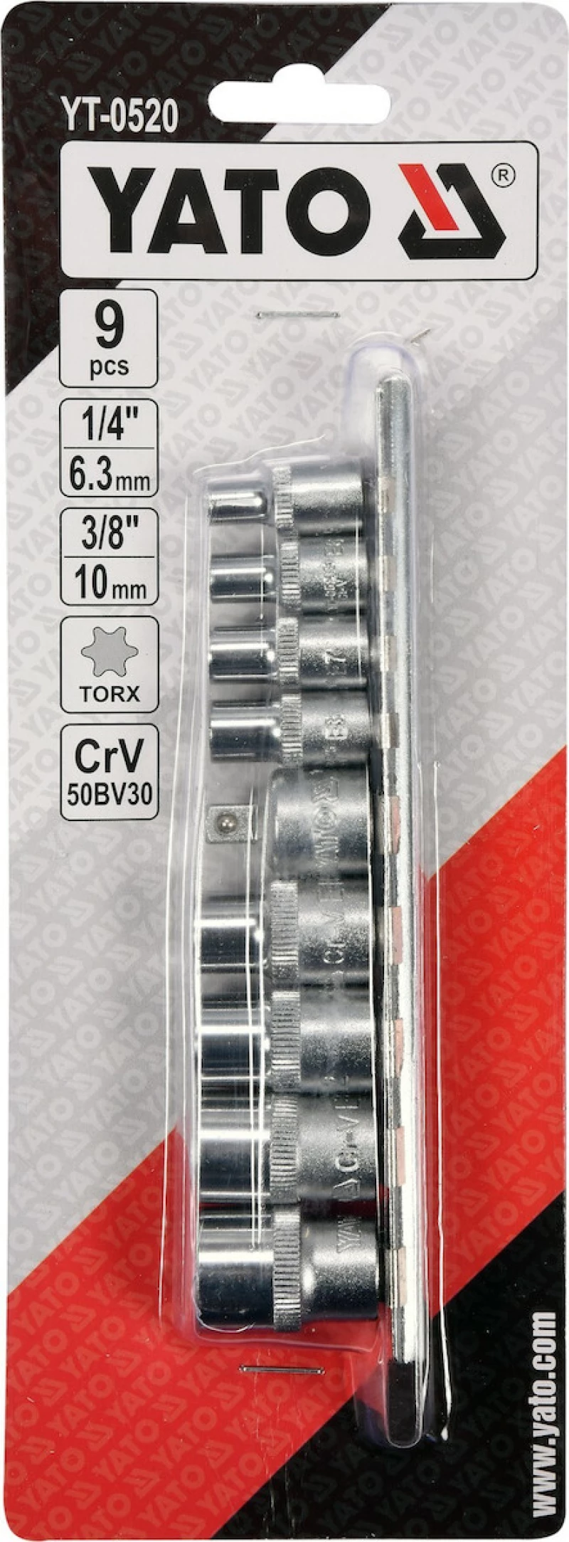Yato YT-0520 1/4" 9τμχ