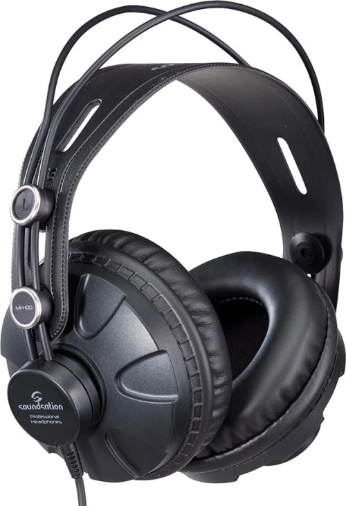 Soundsation MH-100 Ενσύρματα Over Ear Studio Ακουστικά Μαύρα