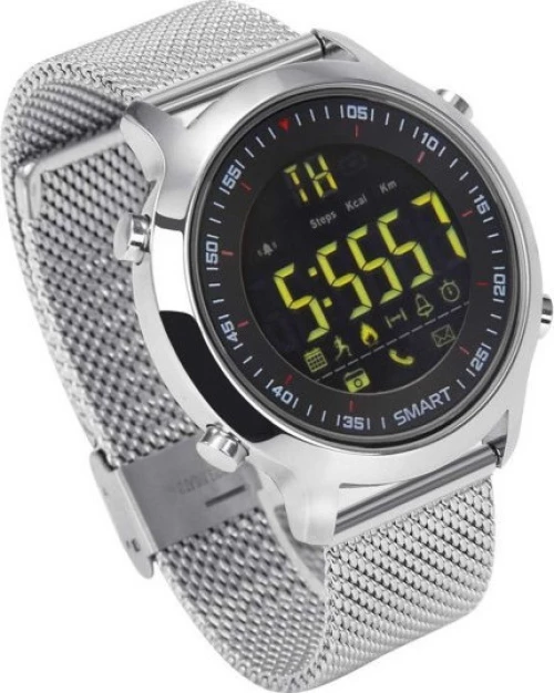 Xwatch Ex-18 Smart Watch Bluetooth 4.0 Άδιάβροχο 5Atm Με Μεταλλικό Μπρασελέ
