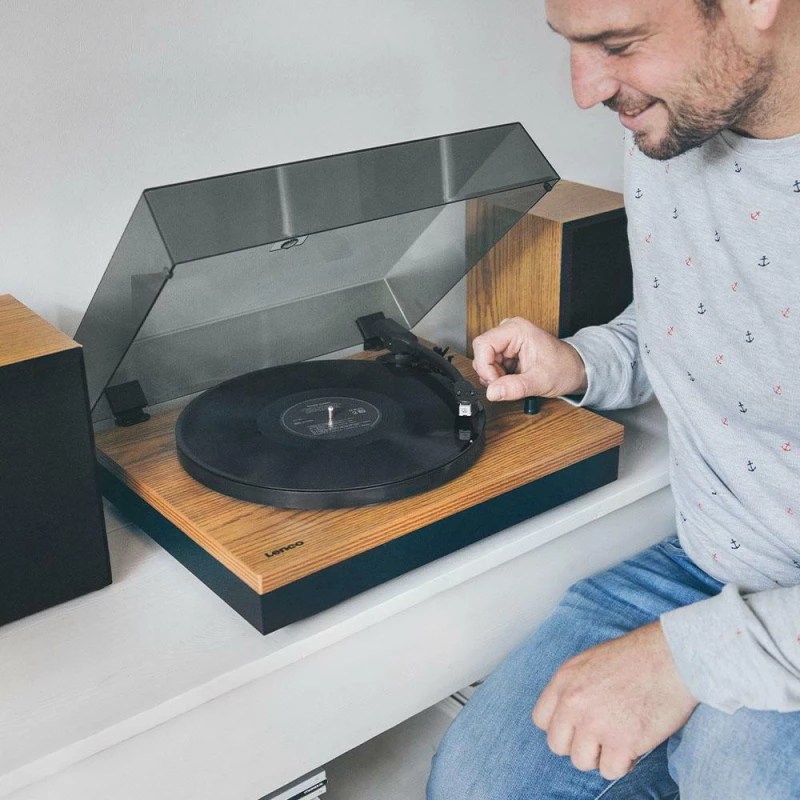 Lenco Turntable Ls-300 Wood Πικάπ