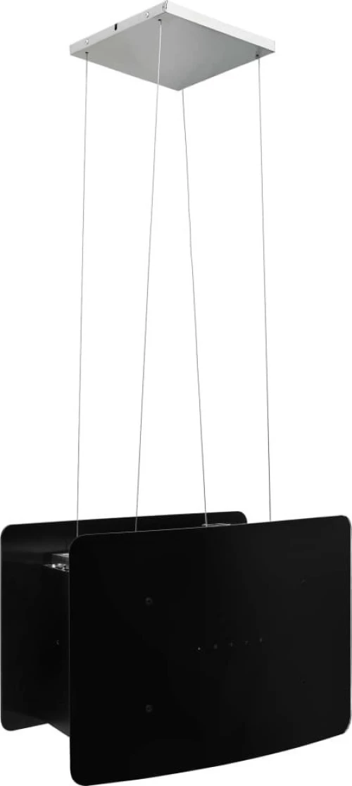 vidaXL Απορροφητήρας Νησίδα Κρεμαστός Αφής με LCD από Ψημένο Γυαλί