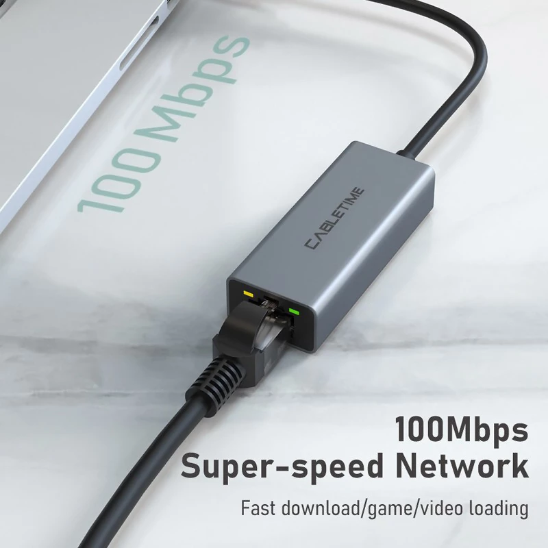 Cabletime AML100 USB 2.0 σε RJ45