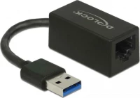 Delock Αντάπτορας Usb 3.1 Σε Rj45 65903, Gen 1, 1000Mbps, 12Cm, Μαύρος