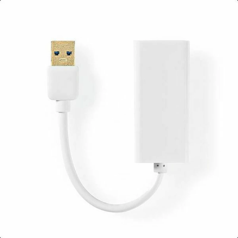 Αντάπτορας Δικτύου Usb Nedis Ccgb61950Wt02 Male Usb-A To Female Rj45