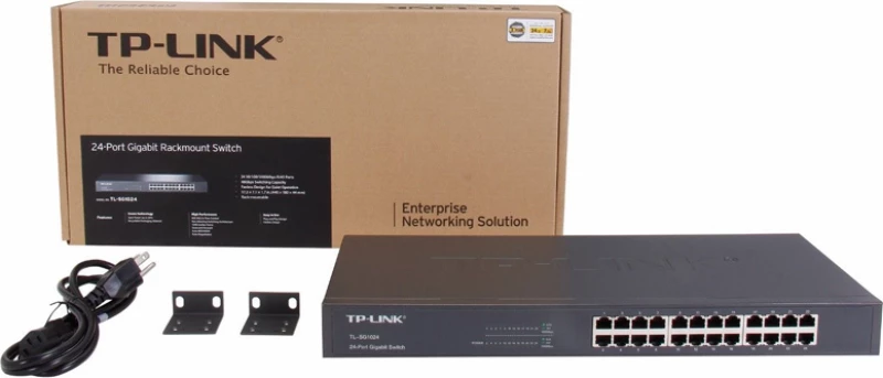 Tp-Link Gigabit Rackmount Switch Tl-Sg1024 24-Port, Ver. 11