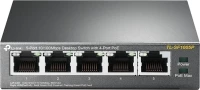 Tp-Link Tl-Sf1005P Μεταγωγέας Δικτύου Μη Διαχειρίσιμος Fast Ethernet (10/100) Μαύρος (Μαύρο) Poe Τροφοδοτικού