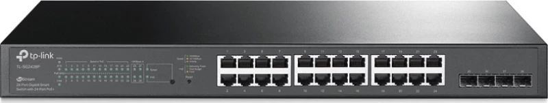 TP-Link TL-SG2428P v1.0, JetStream 28-Port Gigabit Smart Switch with 24-Port PoE+ (Omada Intergrated)