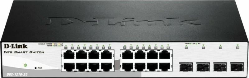 Switch D-Link Dgs 1210-20 16-Ports With 4 Gb Sfp Dgs-1210-20