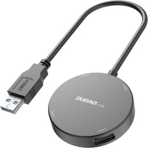Dudao 4IN1 USB HUB Μαύρο