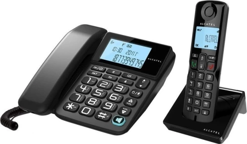 Alcatel S250 Combo Ασύρματο Τηλέφωνο Duo με Aνοιχτή Aκρόαση