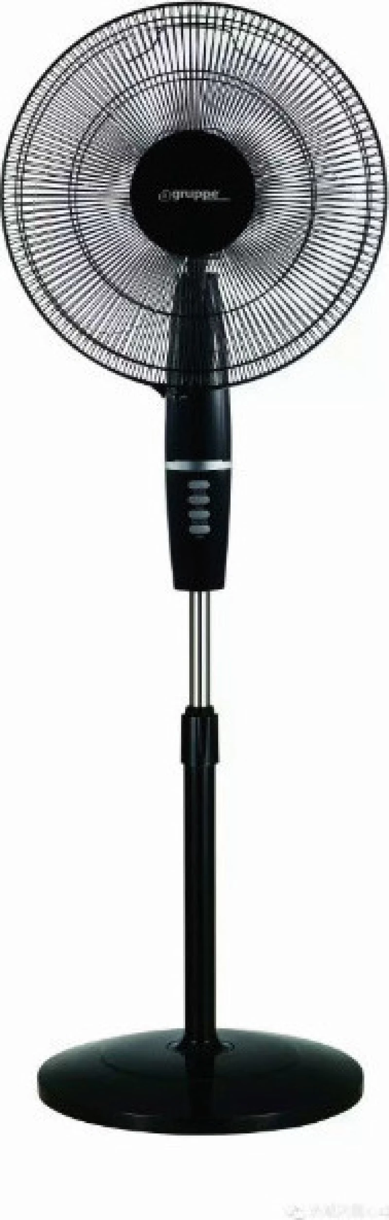 Gruppe FS 40-413 Ανεμιστήρας Δαπέδου 60W με Διάμετρο 40cm Black