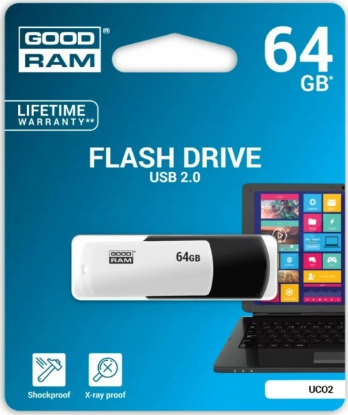 GoodRAM UCO2 64GB USB 2.0 Black/White