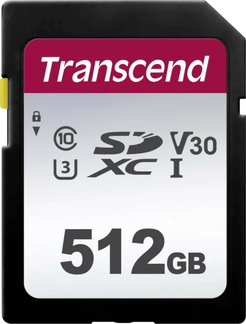 Transcend 300s SDXC 512GB U3 V30
