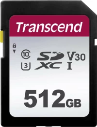 Transcend 300s SDXC 512GB U3 V30
