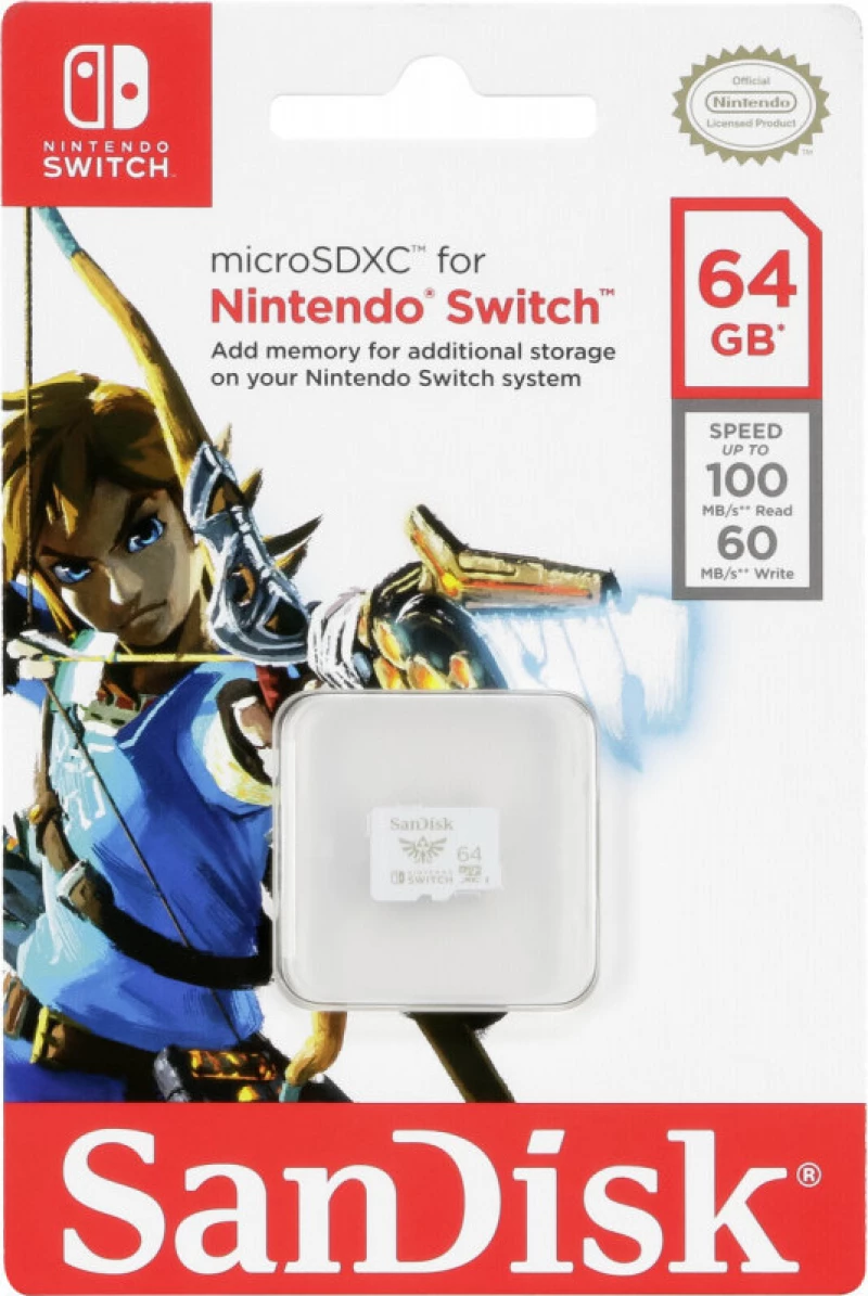Sandisk microSDXC 64GB U3 for Nintendo Switch