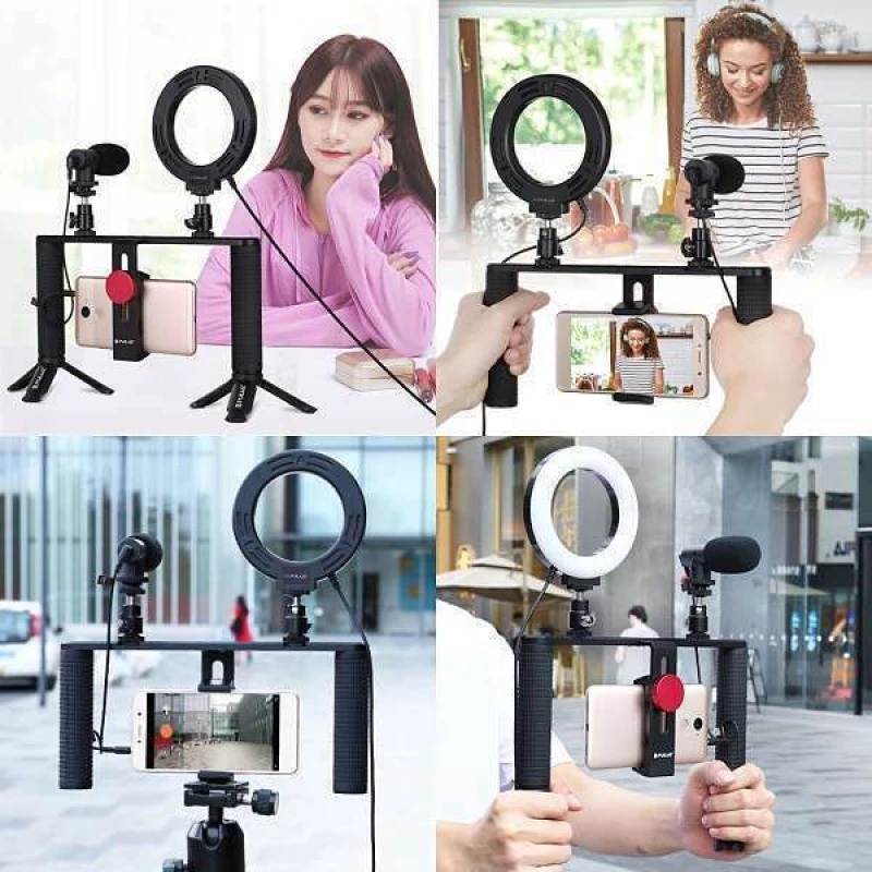 Puluz PKT3028 Led & Microphone 12cm