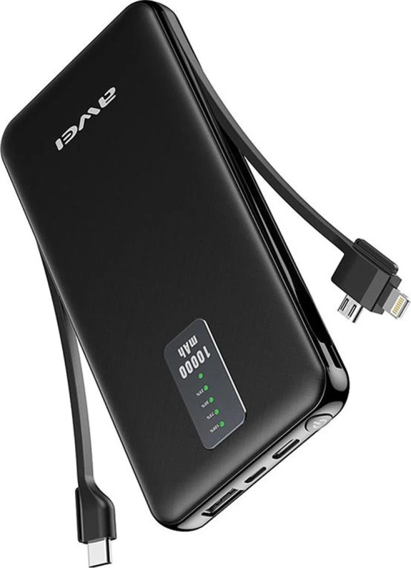 Awei P11K 10000mAh Μαύρο