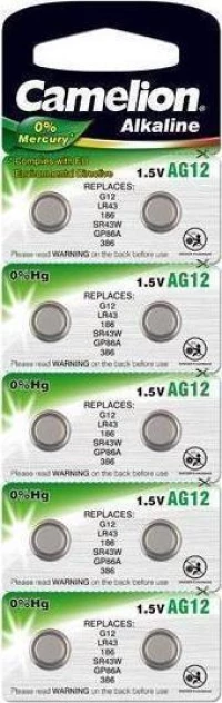 Camelion Alkaline AG12 LR43 (10τμχ)
