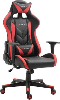 Racer Καρέκλα Γραφείου PU Κόκκινη 66x69x125-135cm Varossi