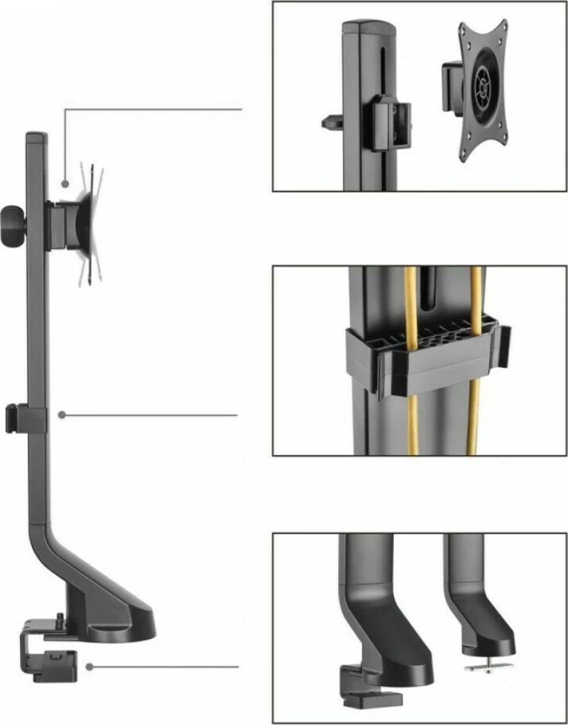 Maclean Monitor Desk Mount 17"-32" 8kg MC-853