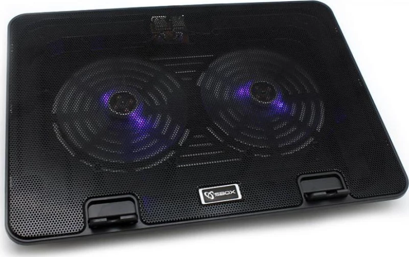 Sbox Usb Cooling Pad 15,6" 2Xblue Led Fan 140 Mm
