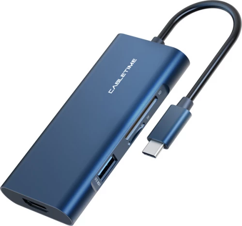 Cabletime USB-C σε HDMI/3xUSBΑ/USB-C/SD/TF