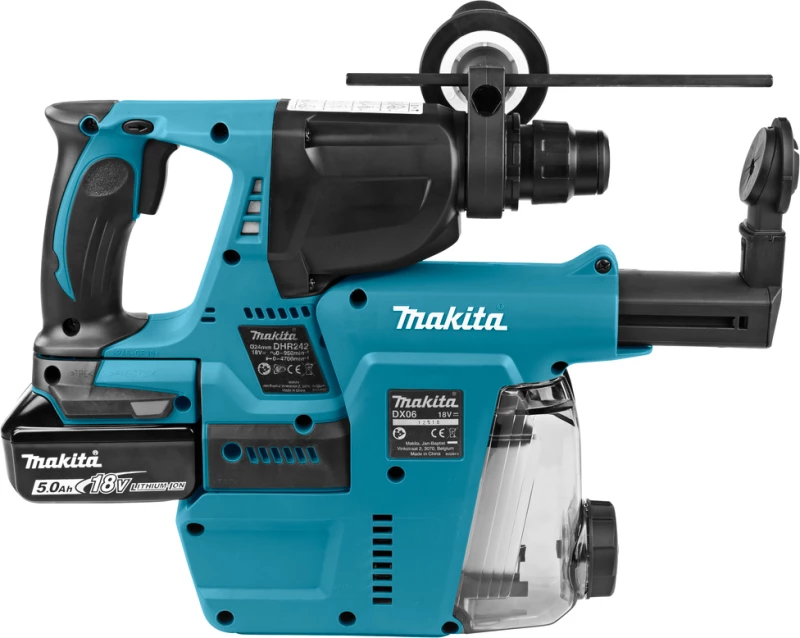 Makita DHR242RTJW Κρουστικό Σκαπτικό Μπαταρίας 18V με SDS Plus