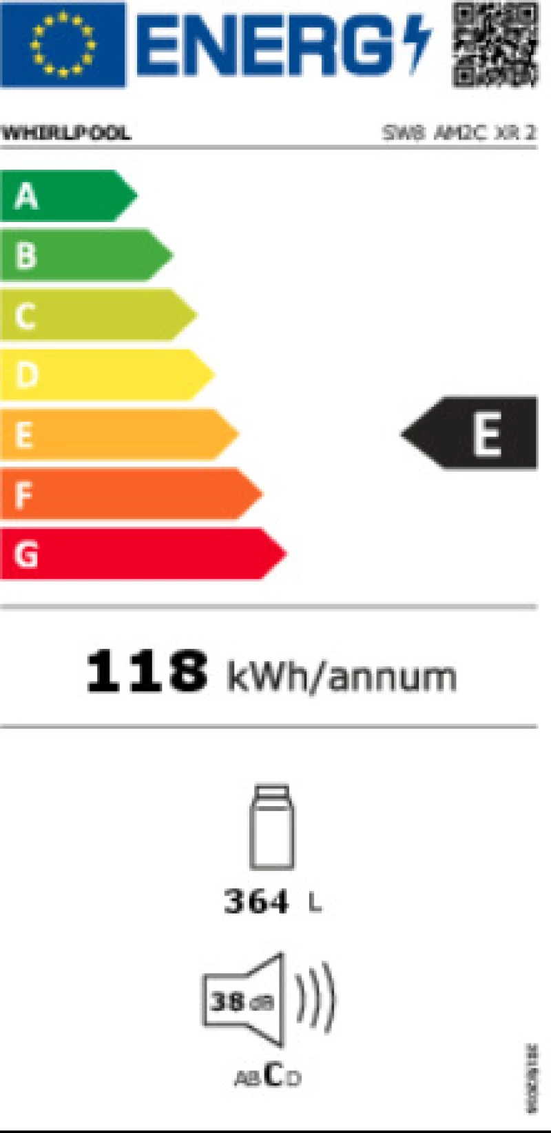 Whirlpool SW8 AM2C XR 2 Ψυγείο Συντήρησης