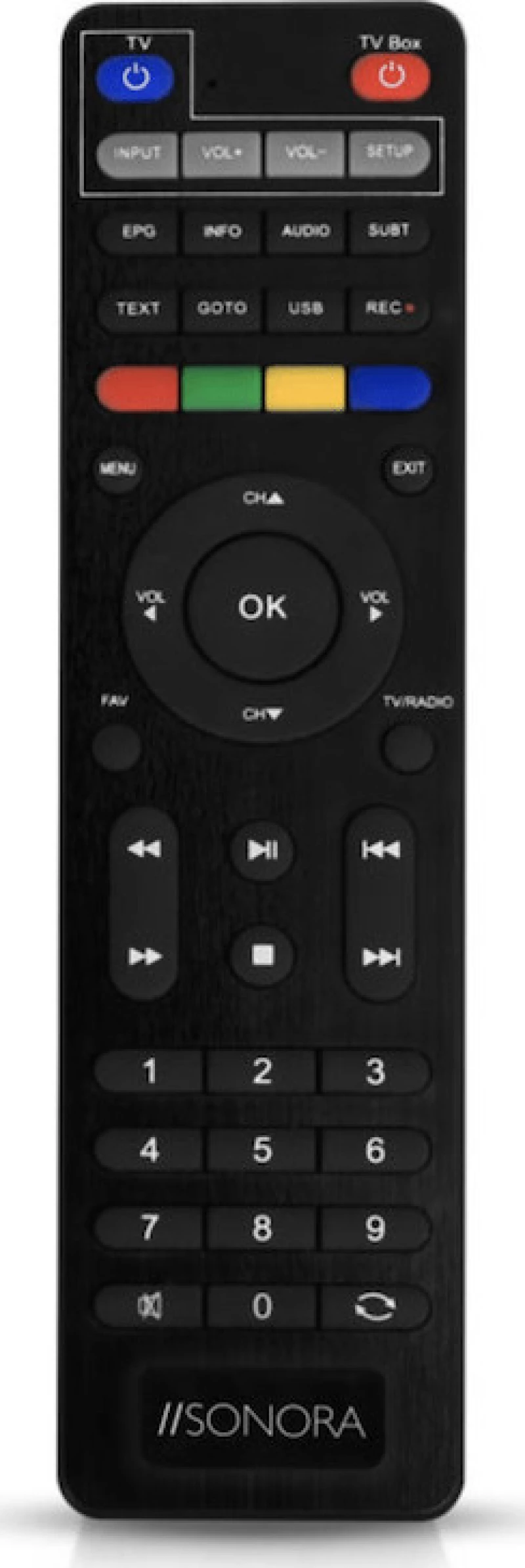 Sonora Dvb T2-265 Dr Fhd Digital Set-Top Box + 2In1 Remote Control